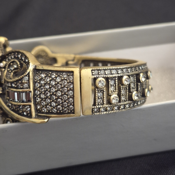 Heidi Daus Clear Swarvoski Crystals With Pearls Floral Bracelet - Picture 3 of 6